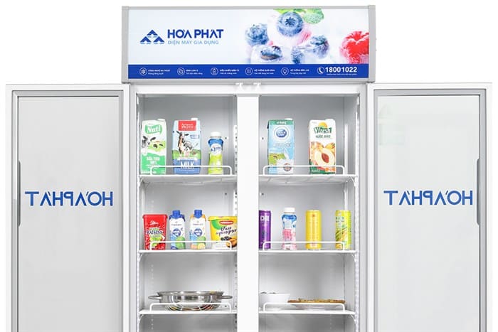Tủ mát trưng bày Hòa Phát 526 lít HSR D6526